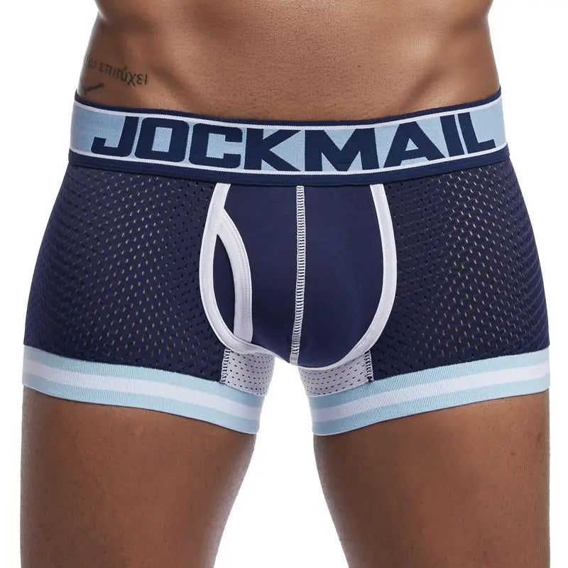 Boxer Malla Transpirable, Calzoncillos Masculinos, Fitness Deportivo