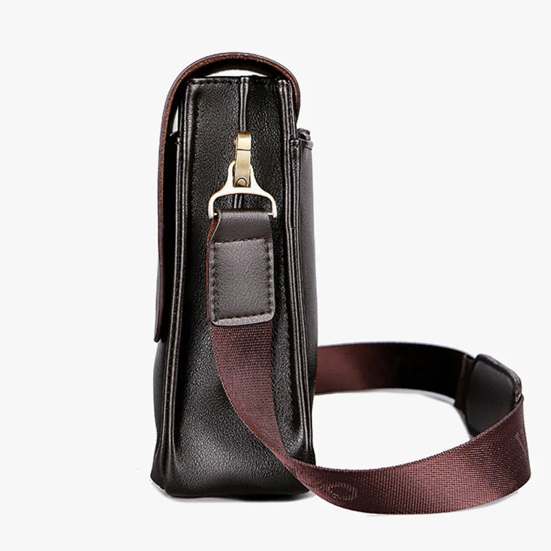 Bolso de hombro, tendencia masculina inclinada y vertical.